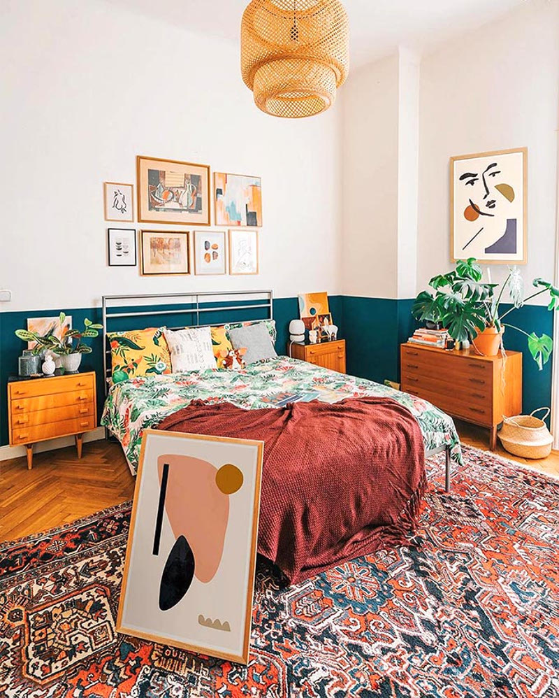 bohemian decorated bedrooms