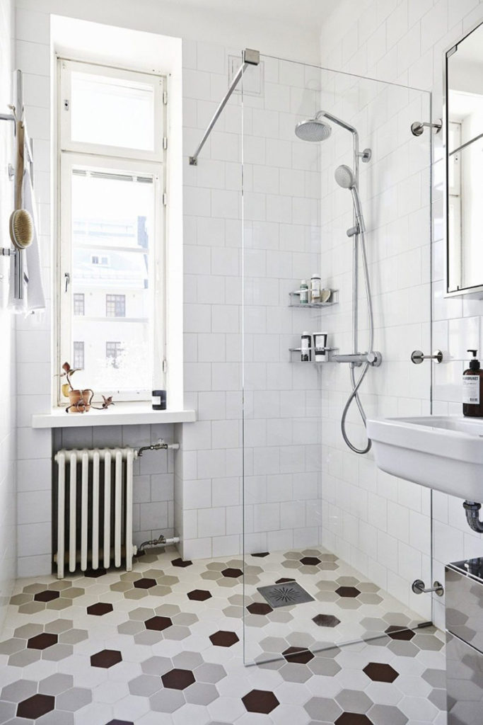hexagon bathroom tile ideas