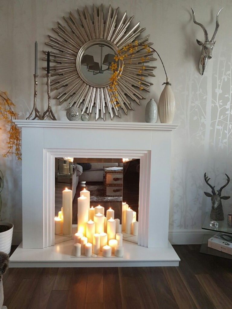 candles for fireplace mantel