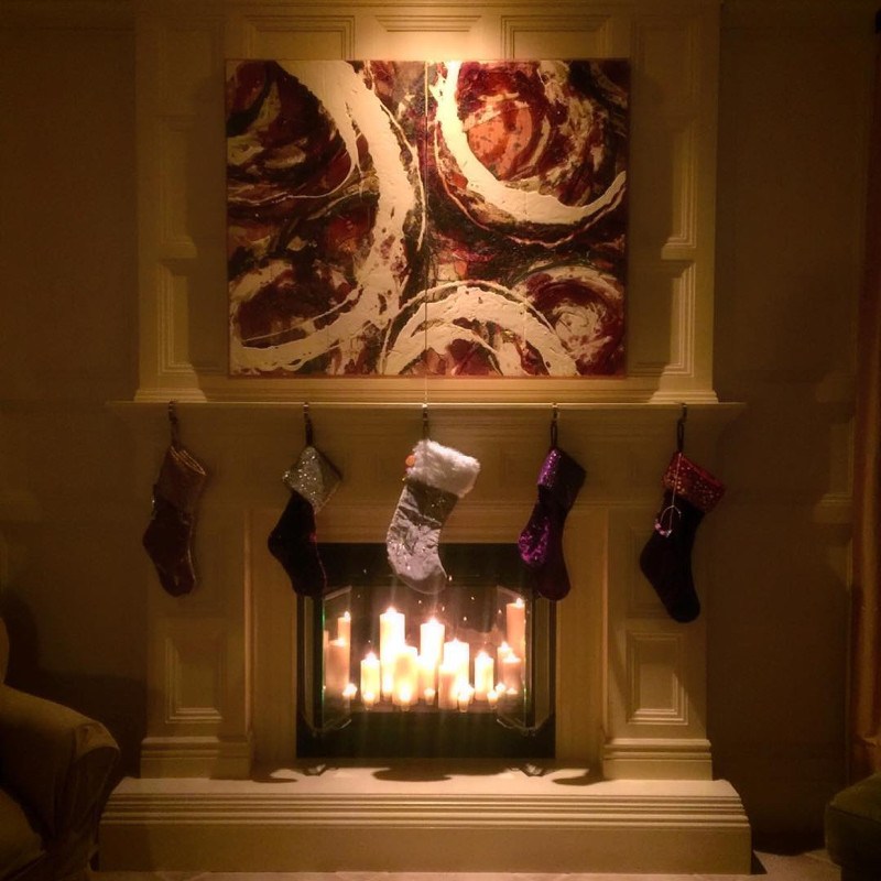 fireplace candles