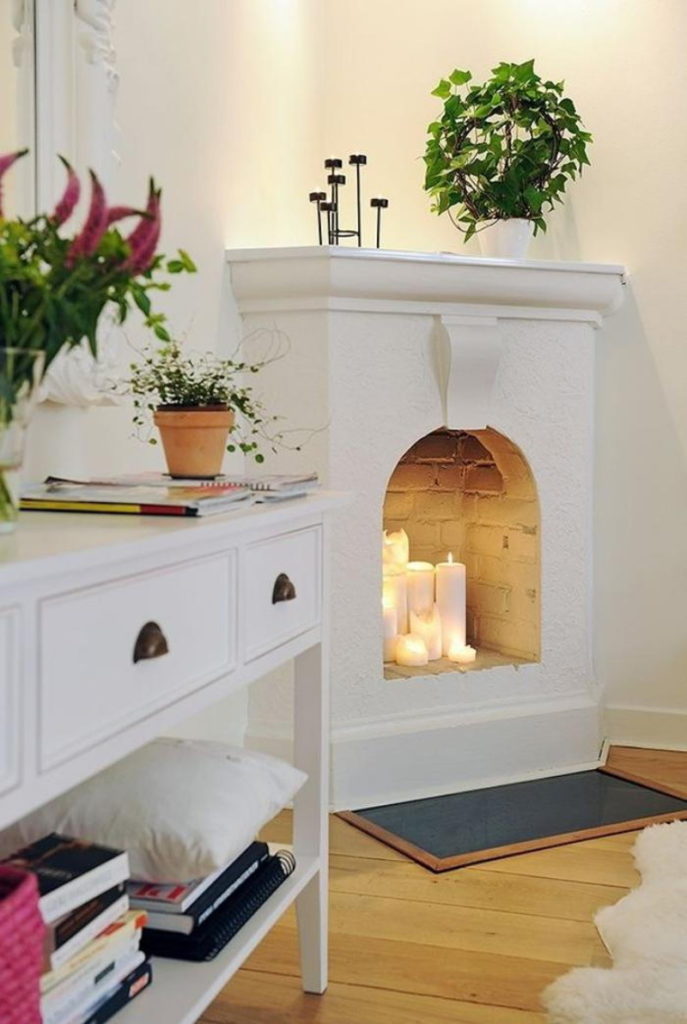 fireplace displays ideas