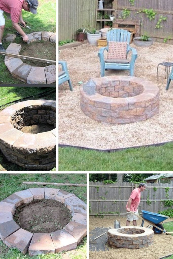 homemade fire pit