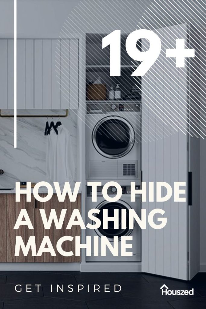 how to hide a washer and dryer