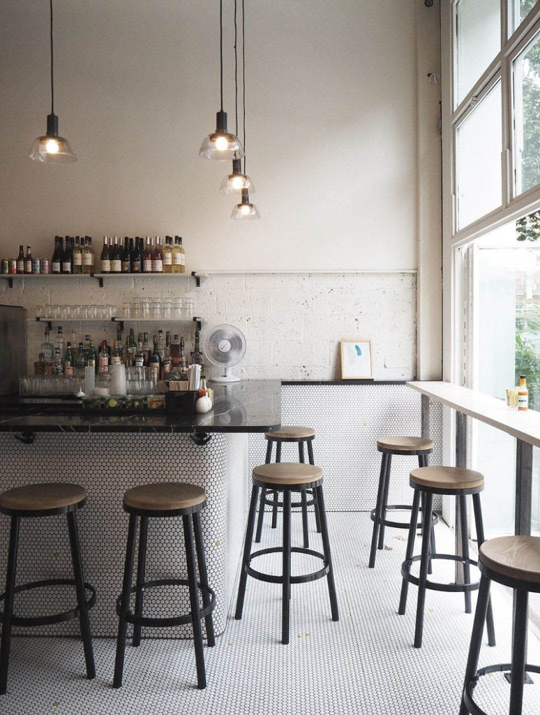 industrial coffee shop