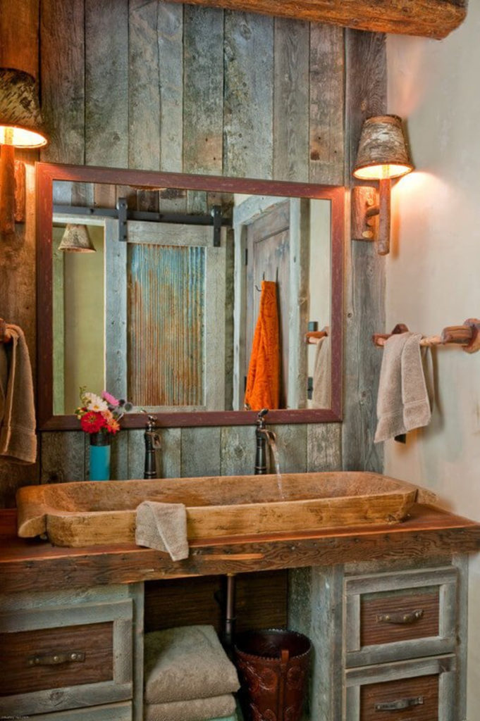 rustic bathroom ideas for small bathrooms