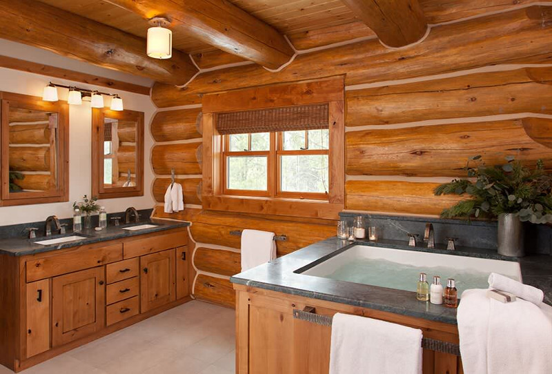rustic bathroom pics