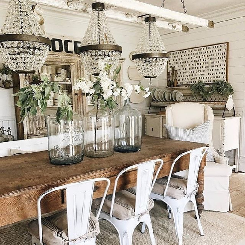 19+ Beautiful Shabby Chic Dining Room Ideas in 2022 Houszed