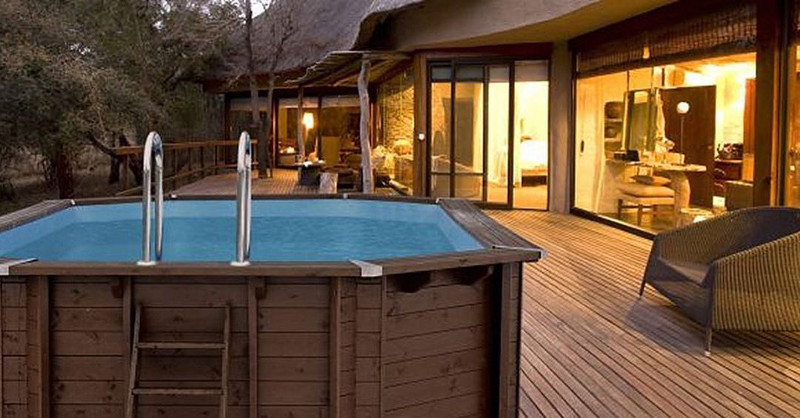 backyard deck designs with hot tub