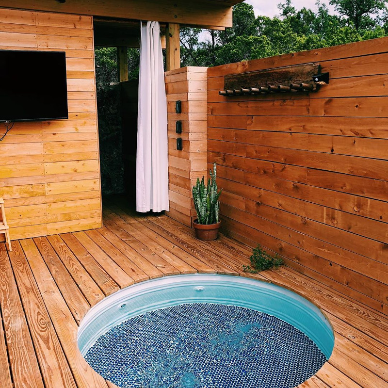 backyard design ideas for hot tubs Fireplace tubs anchordeco