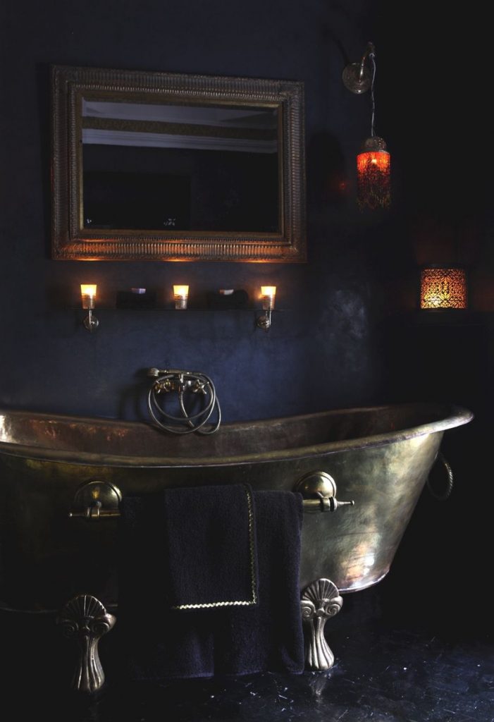 black bathroom ideas