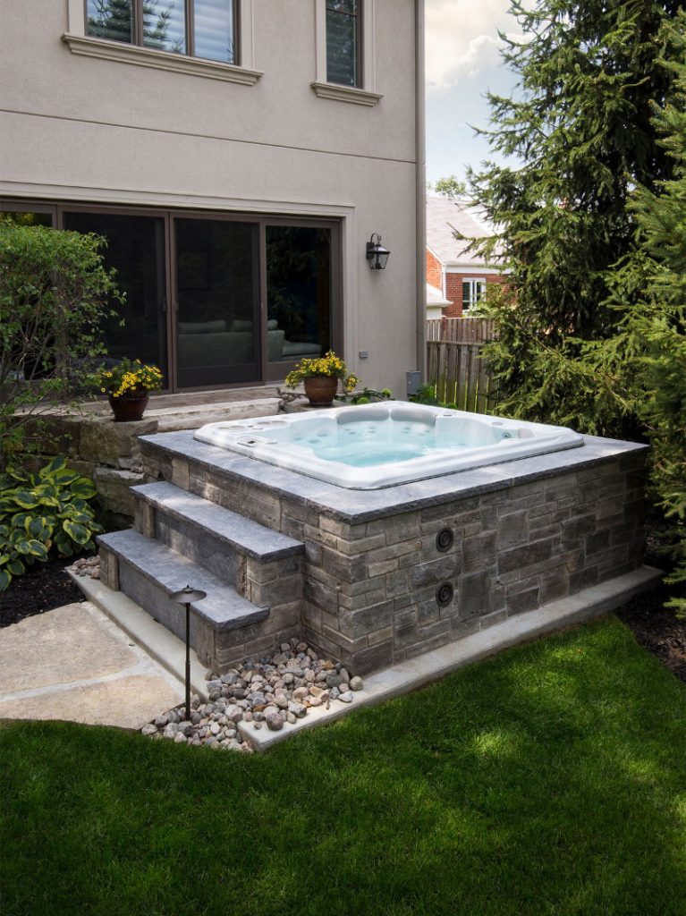 garden hot tub design