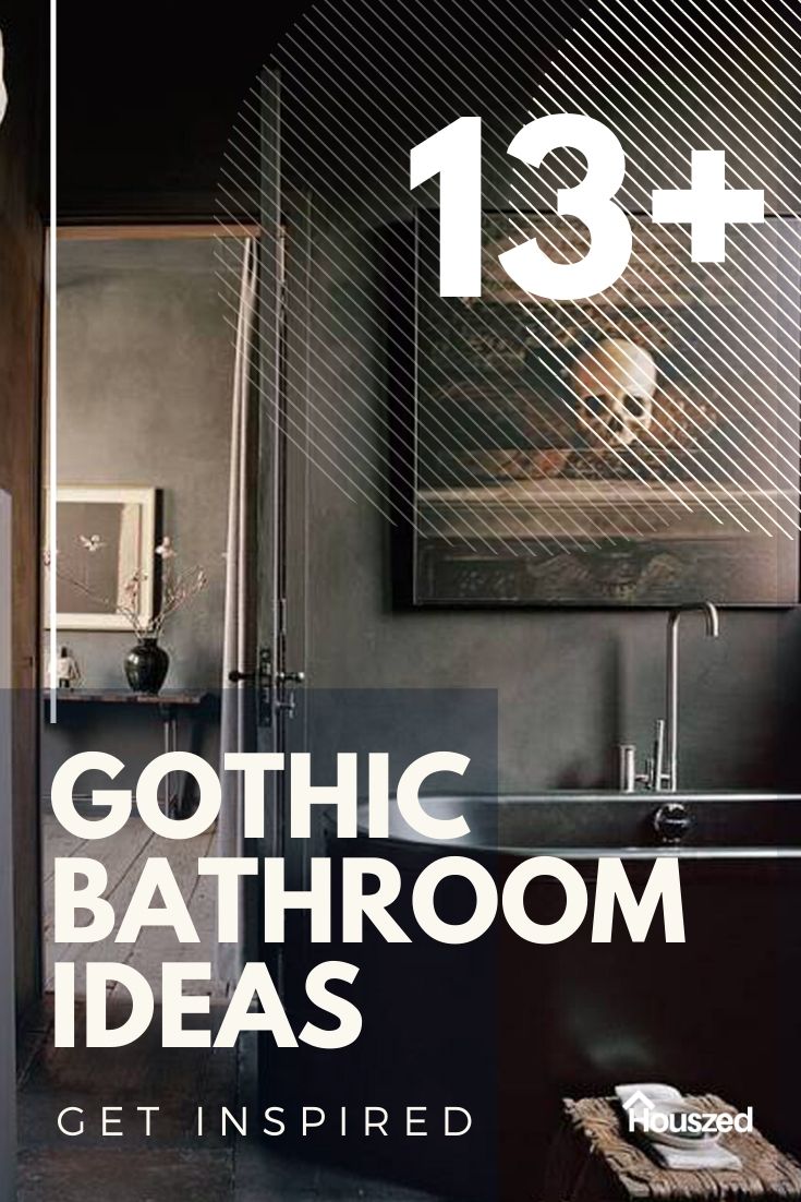13+ Beautiful Gothic Bathroom Ideas in 2024 Houszed