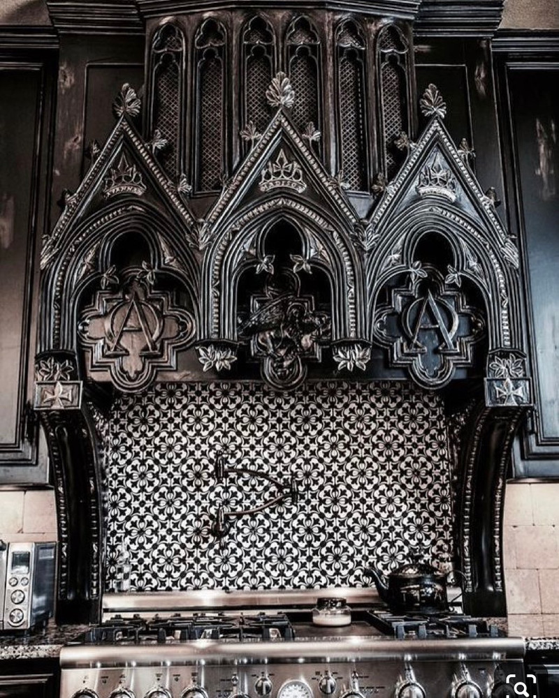 gothic inspired kitchen