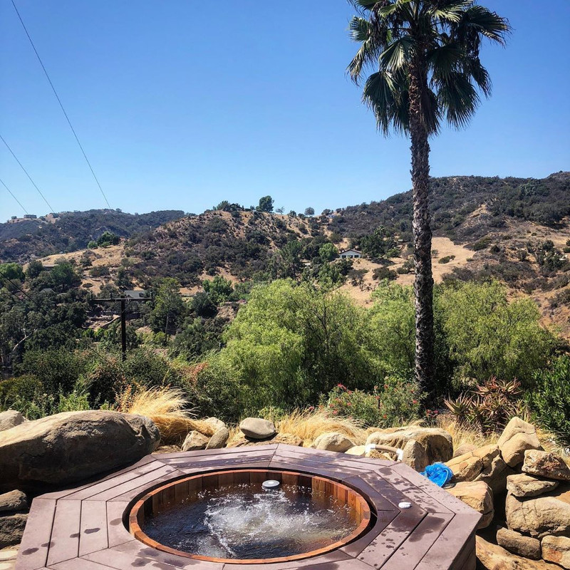 hot tub ideas backyard deck