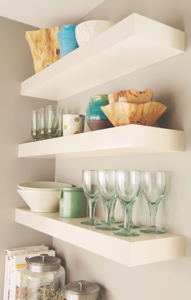 ikea open kitchen shelving