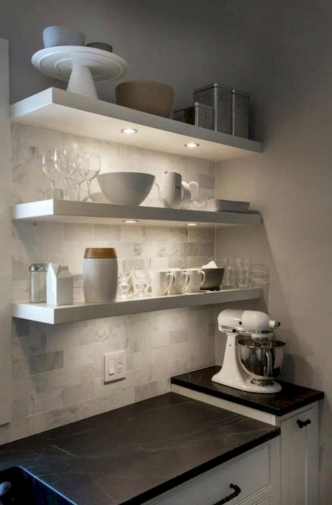 ikea shelves kitchen