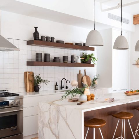 kitchen wall shelf ideas