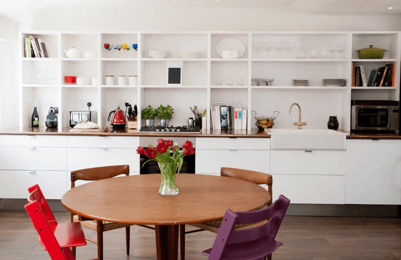 kitchen wall shelving ideas