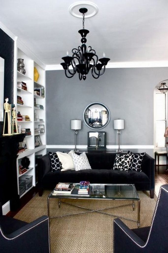 modern gothic living room