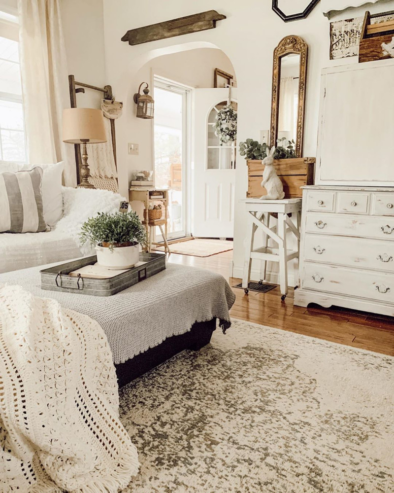 vintage inspired living room shabby chic