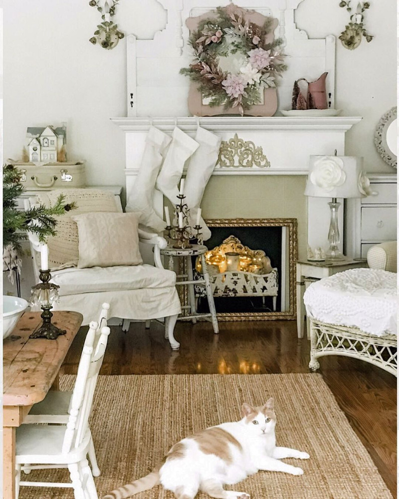 white shabby chic