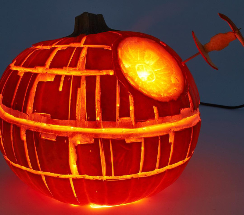 halloween pumpkins star wars