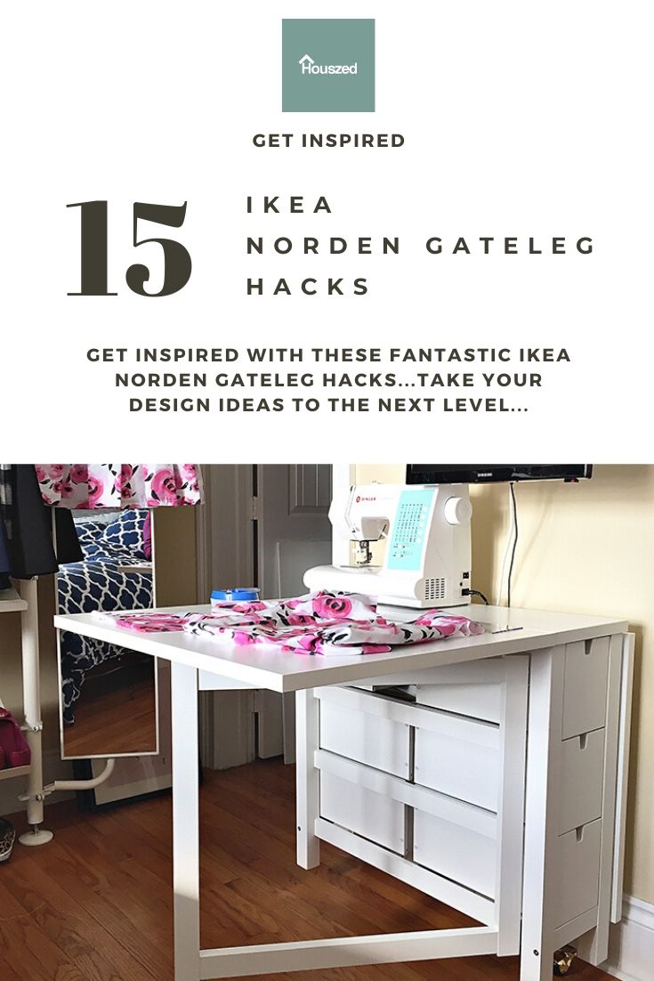 15+ IKEA Norden Gateleg Table Hack Ideas...These Work in 2024 Houszed