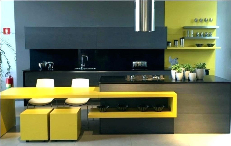 yellow inspired kitchen