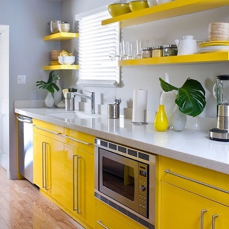 26+ Yellow Kitchen Ideas That Make the Sun Shine Indoors Houszed
