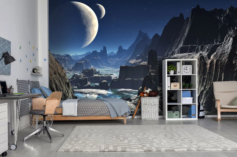 space bedroom boys solar system