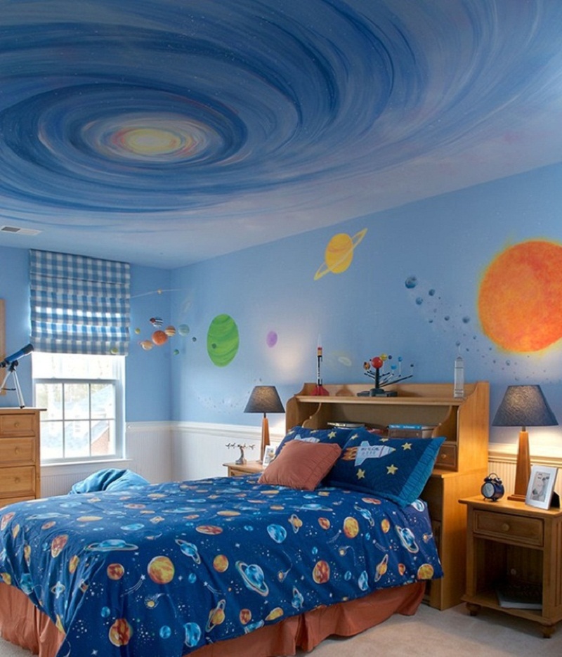 space themed bedroom decor