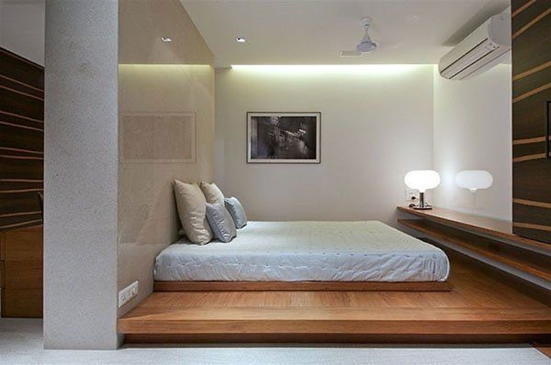 modern japanese inspired bedroom