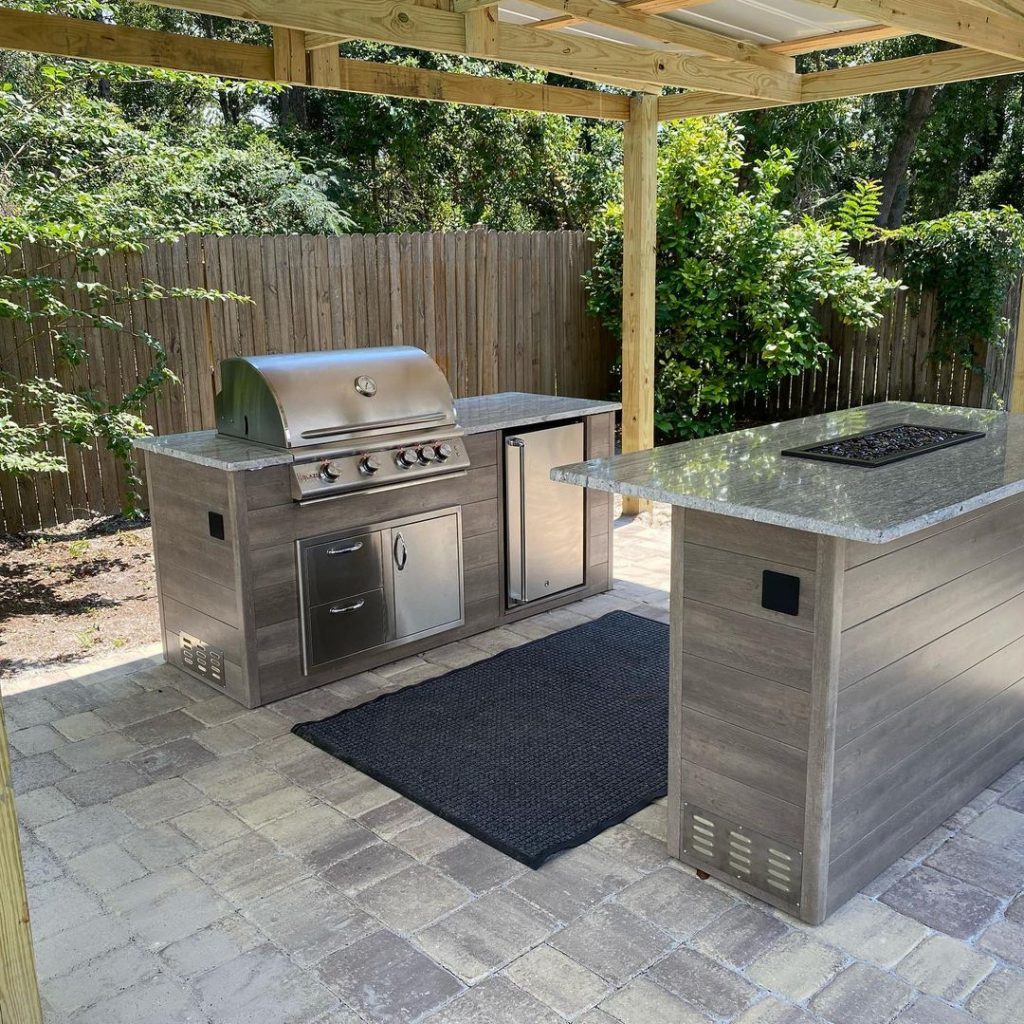 outdoor kitchen design grill station