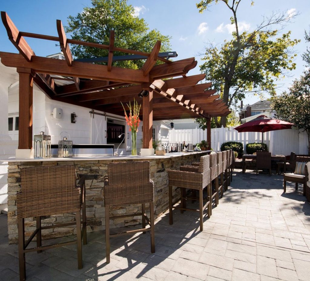 outdoor kitchen design rustic