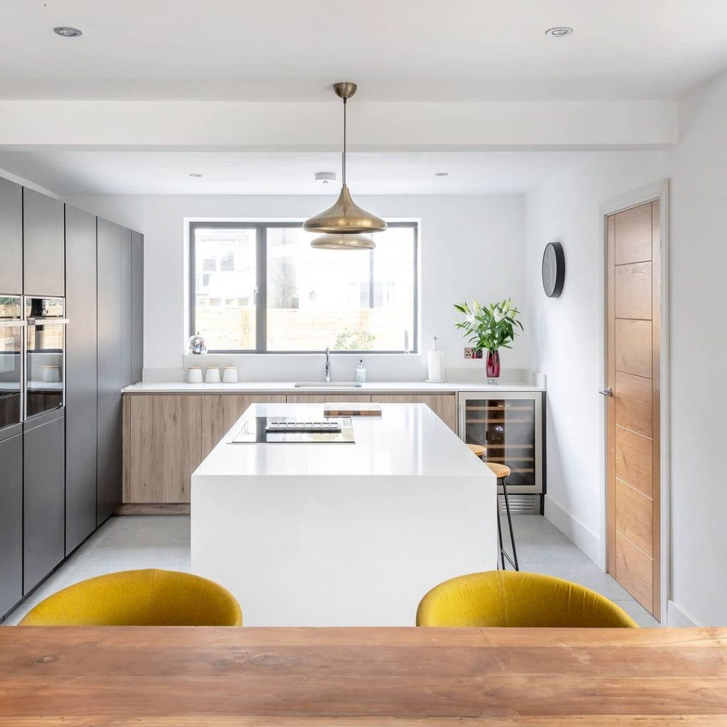 two tone kitchen cabinets contemporary