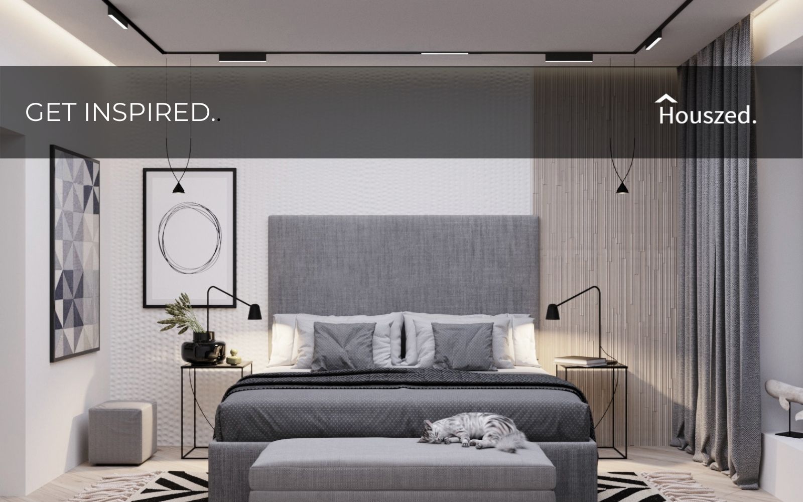 17 Grey And White Bedroom Ideas That Deliver Style In 2021 Houszed
