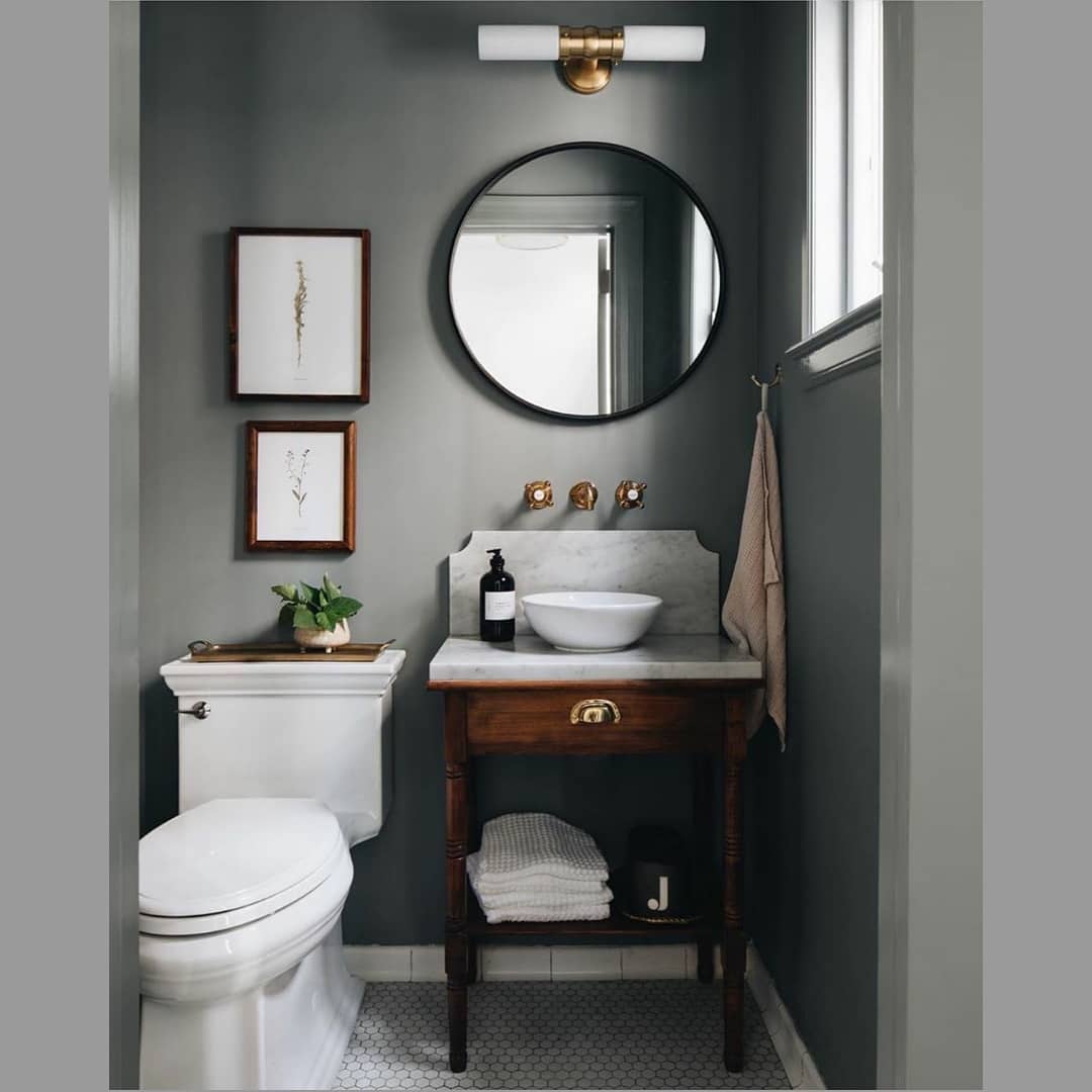 31+ Small Powder Room Ideas That Inspire in 2022 | Houszed