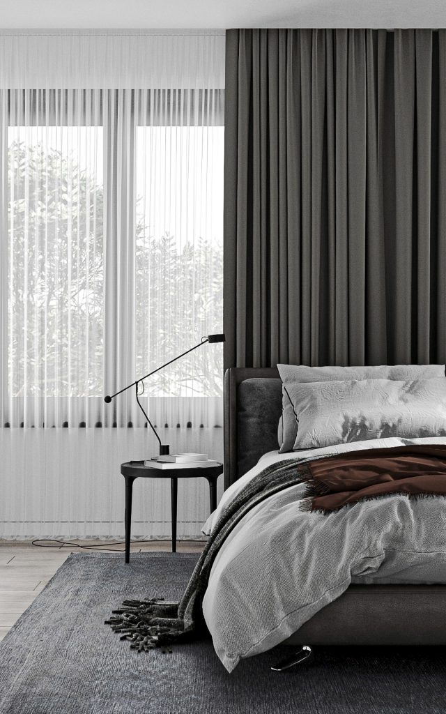 white and grey bedroom decor