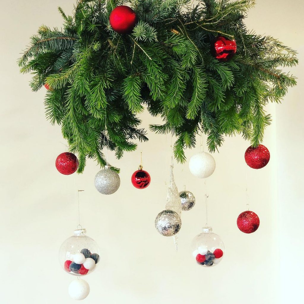 wreath chandelier