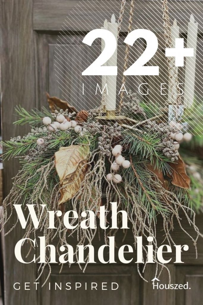 wreath chandelier