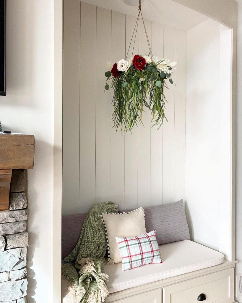 wreath chandelier
