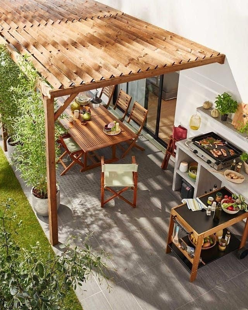 pergola ideas attached to house