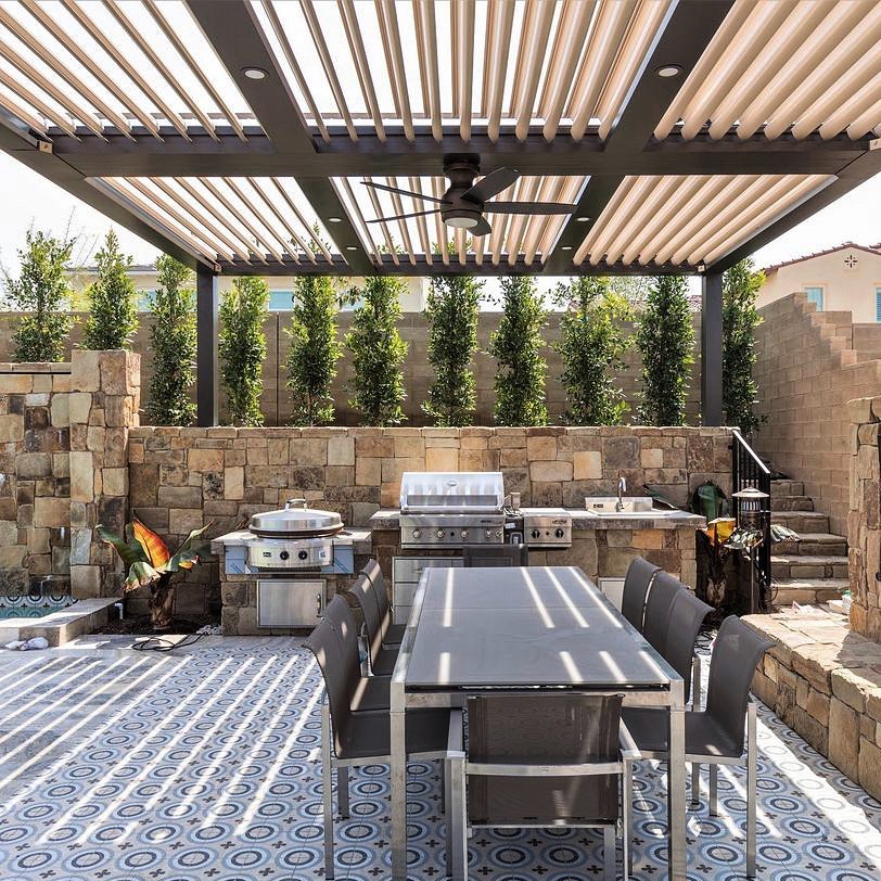 pergola ideas covered shades