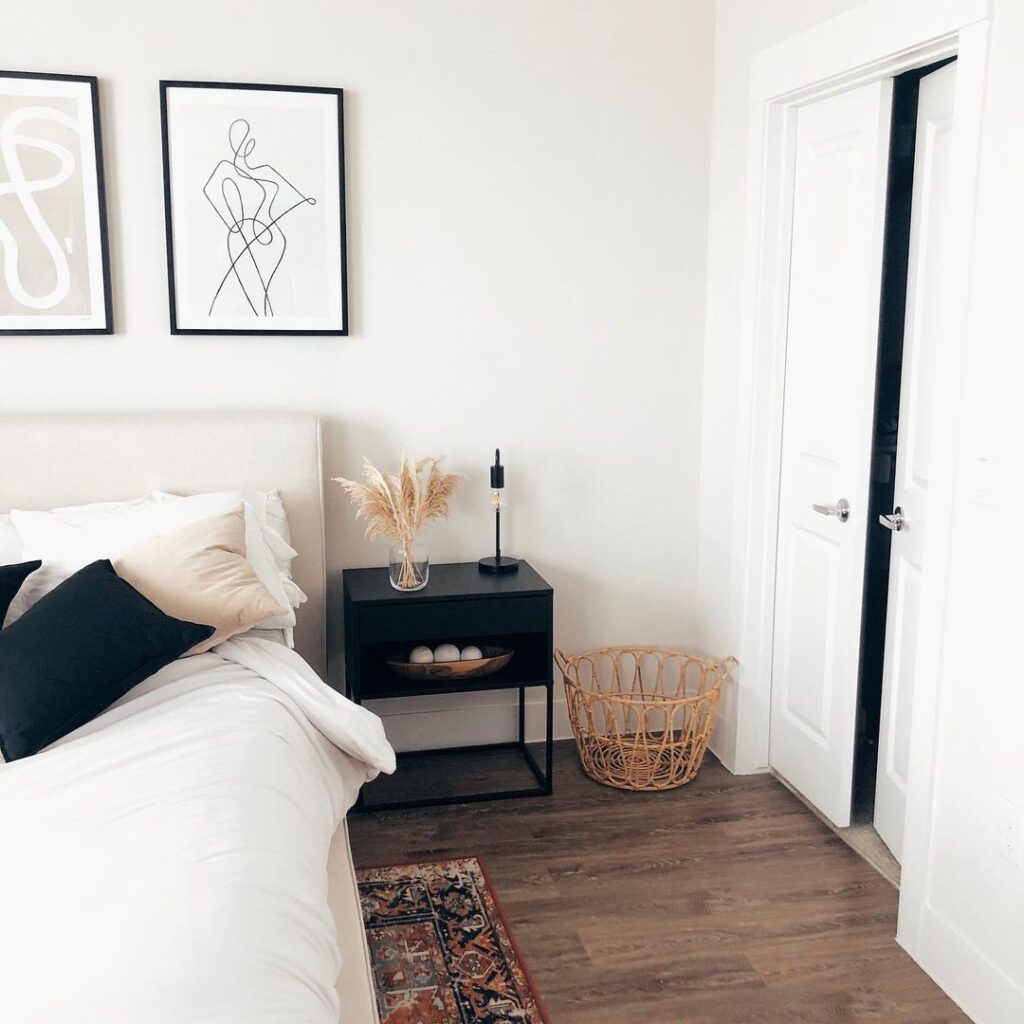 ikea bedside table hack