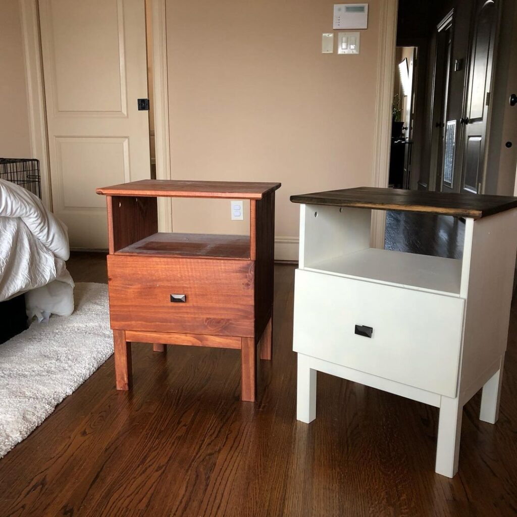 ikea malm nightstand hack