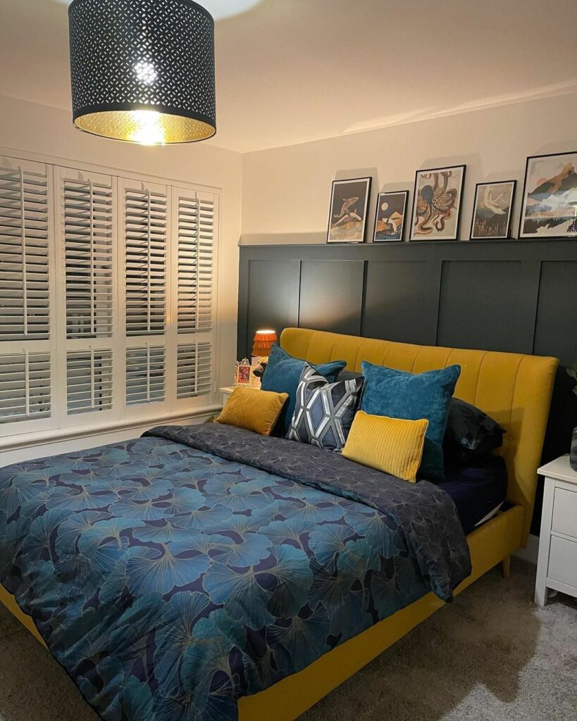 bedroom decorating ideas blue and yellow
