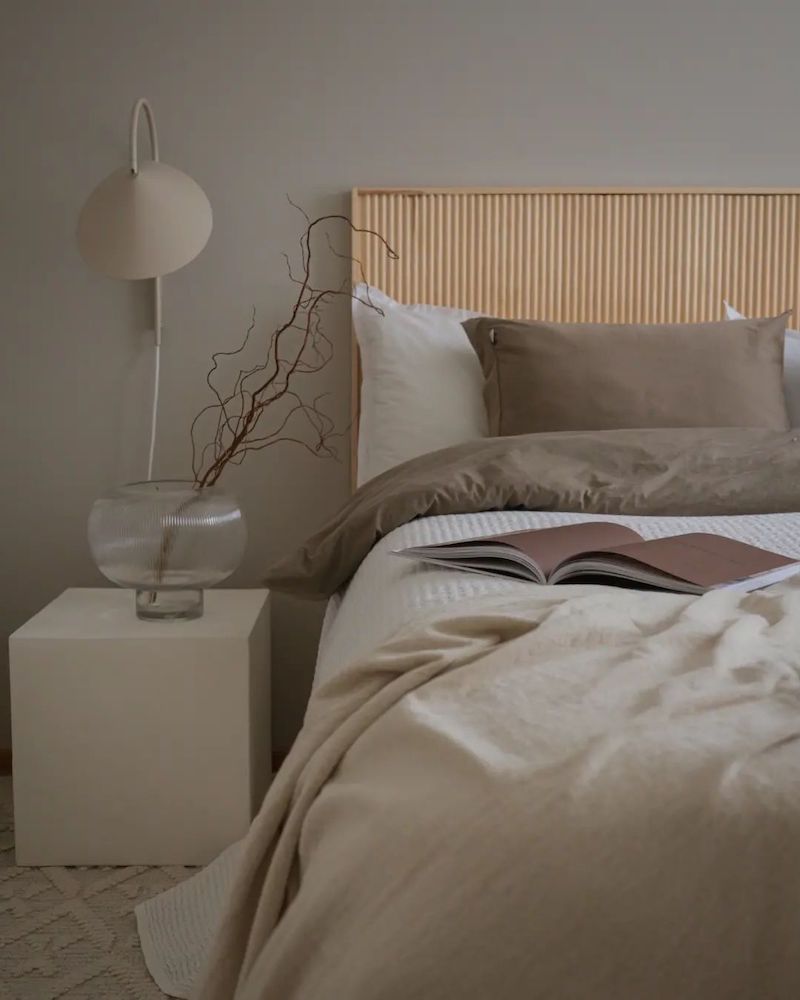 beige bed bedroom ideas