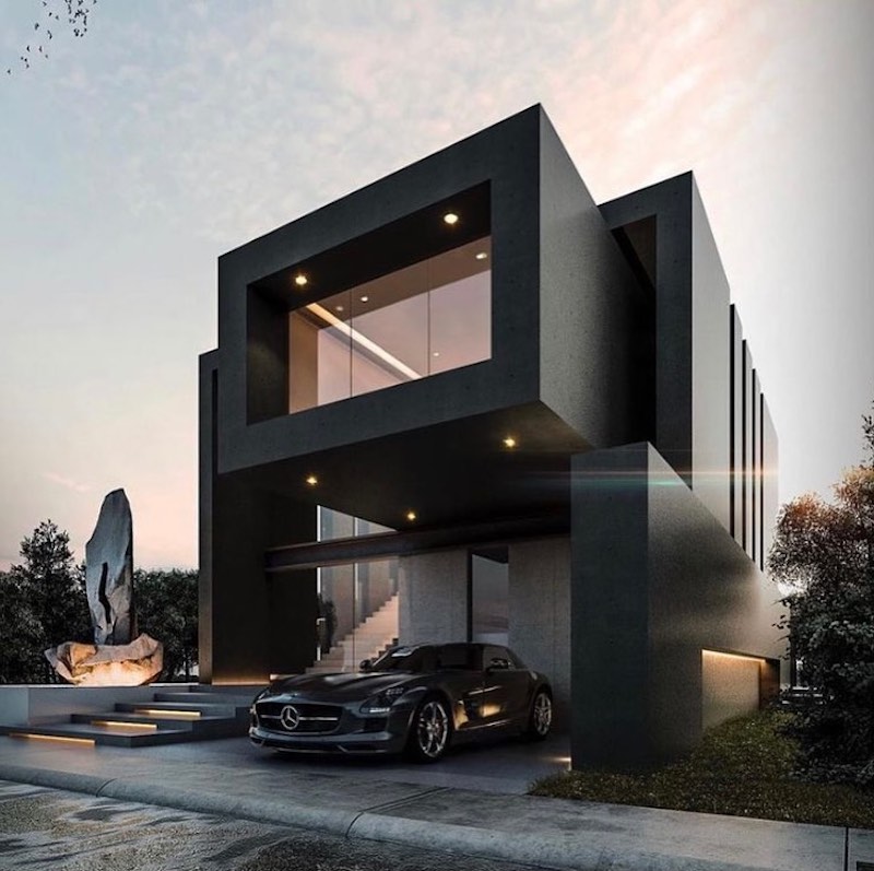 39+ Modern Black Houses That Totally Surprise You! in 2024 Houszed