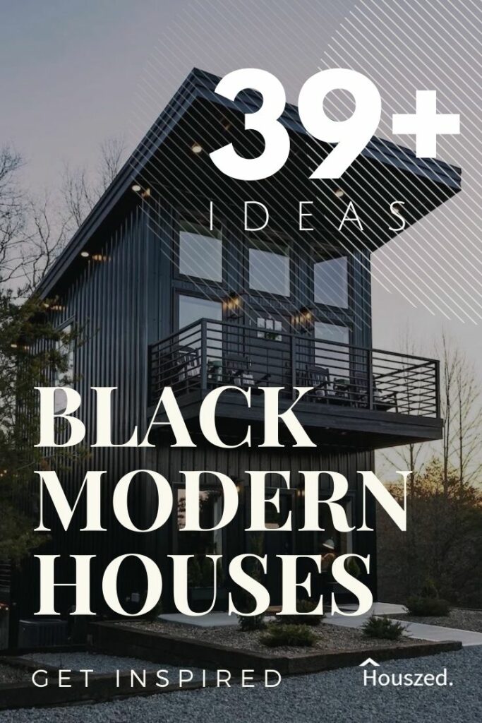 black modern houses