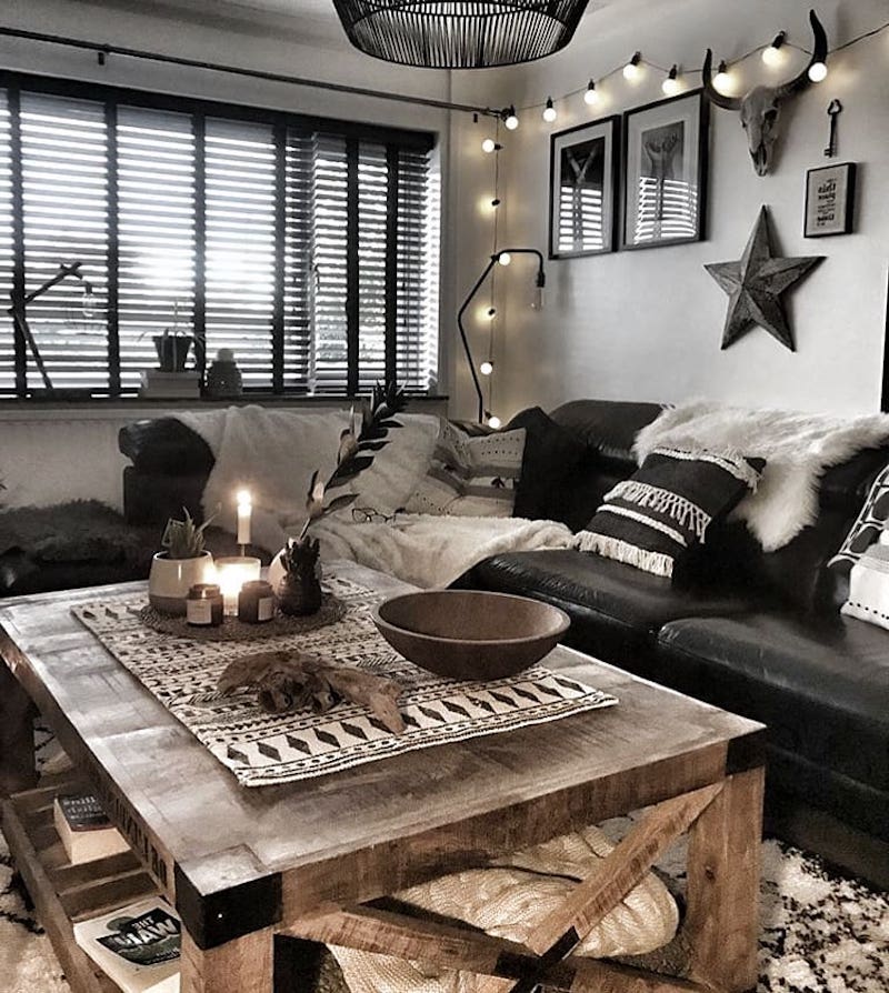 black sofa living room decor ideas